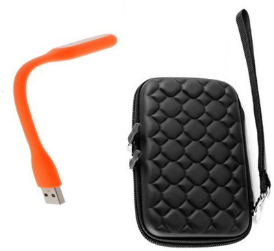 

durReey Mini Flexible USB LED Light Lamp for Laptop Computer Keyboard Reading Notebook with Bubble Design Case 2.5 Inch Pouch for Multipurpose Use D7 Led Light, Laptop Accessory(Black, Orange)