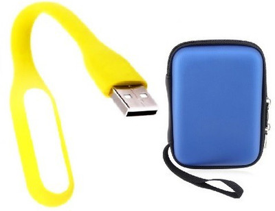 

durReey Mini Flexible USB LED Light Lamp for Laptop Computer Keyboard Reading Notebook with Bubble Design Case 2.5 Inch Pouch for Multipurpose Use D5 Led Light, Laptop Accessory(Blue, Yellow)
