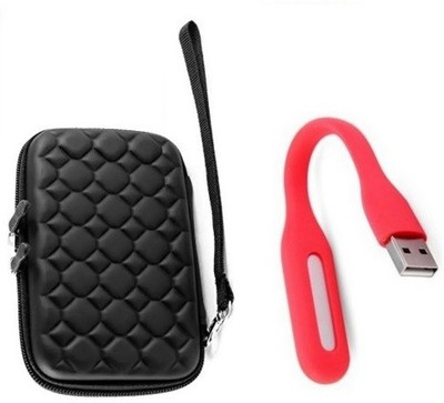 

durReey Mini Flexible USB LED Light Lamp for Laptop Computer Keyboard Reading Notebook with Bubble Design Case 2.5 Inch Pouch for Multipurpose Use D10 Led Light, Laptop Accessory(Red, Black)