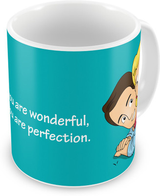 

Indigifts 48 Ceramic Mug(330 ml), Blue