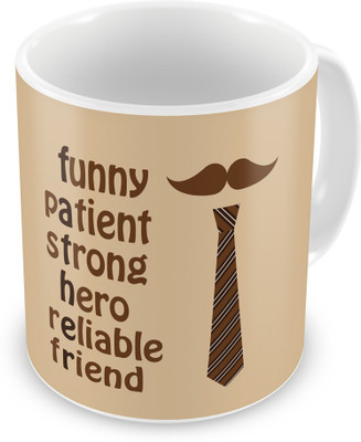 Indigifts 21 Ceramic Mug(330 ml), Brown