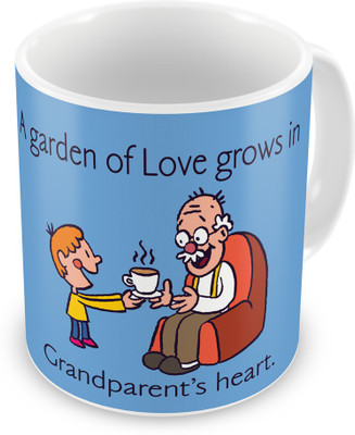 

Indigifts 36 Ceramic Mug(330 ml), Blue