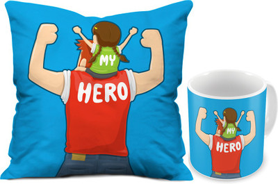 Indigifts Cushion, Mug Gift Set
