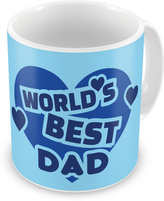 Indigifts 59 Ceramic Mug(330 ml), Blue