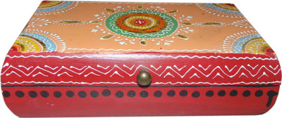 

AKHANIHANDICRAFTS Akhani Handicrafts Multicolor Hand Painted Wooden Box Decorative Box Vanity Box(Multicolor)