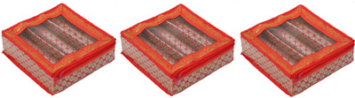 

Kuber Industries 3 Roll Brocade Bangle box With Hard Board Support Set of 3 Pcs Pink (Code-COM035) Jewellery Vanity Box(Pink)