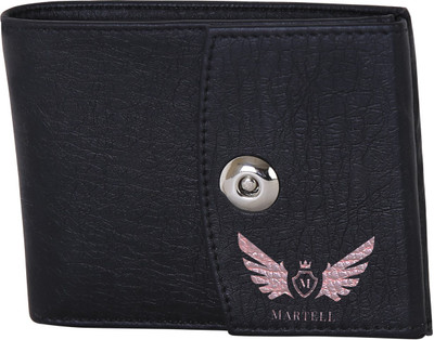 

Martell Men Black Artificial Leather Wallet(6 Card Slots)
