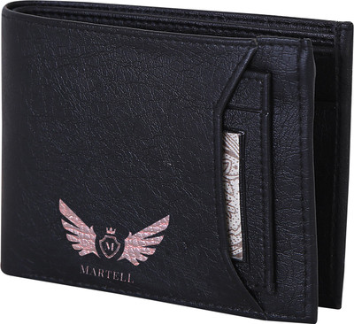 

Martell Men Black Artificial Leather Wallet(4 Card Slots)
