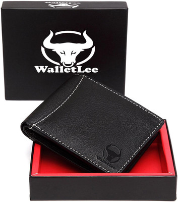 

WalletLee Men Black Genuine Leather Wallet(6 Card Slots)