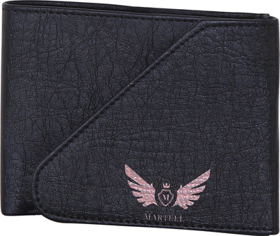

Martell Men Black Artificial Leather Wallet(6 Card Slots)