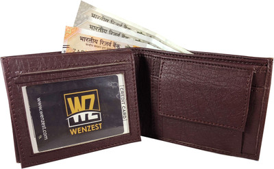 

Wenzest Men Brown Artificial Leather Wallet(5 Card Slots)