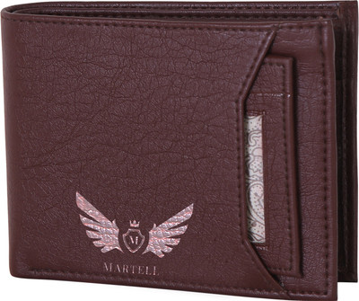

Martell Men Brown Artificial Leather Wallet(4 Card Slots), Dark brown