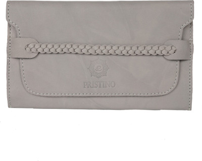 

PRISTINO Women Casual Grey Genuine Leather Wallet(4 Card Slots)