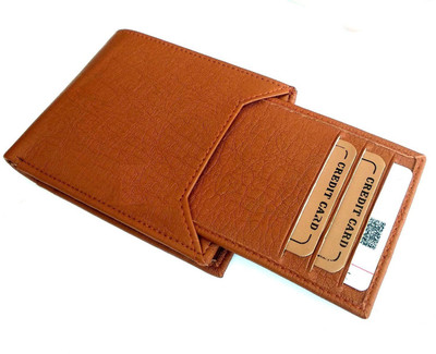 

Aussie youper Men Tan Artificial Leather Wallet(7 Card Slots)