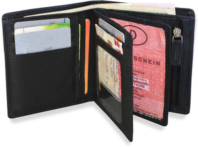 

Arpera Men Black Genuine Leather Wallet(8 Card Slots)