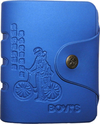 

hornwood Boys Blue Artificial Leather Wallet(7 Card Slots)