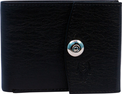

SAMTROH Men Black Artificial Leather Wallet(6 Card Slots)