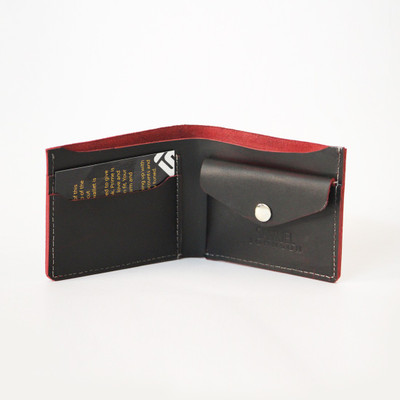 

Samuel Johnson Men Black Genuine Leather Wallet(2 Card Slots), Royal black
