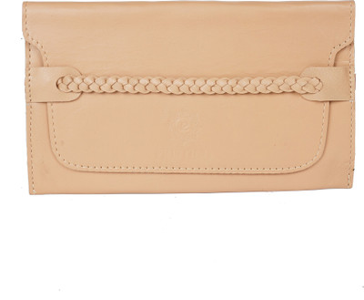 

PRISTINO Women Casual Beige Genuine Leather Wallet(4 Card Slots)
