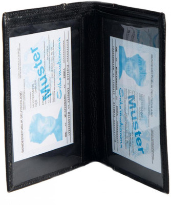 

Chevron Men Black Genuine Leather Wallet(2 Card Slots)