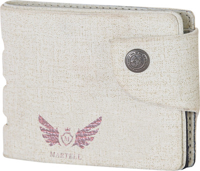 

Martell Men White Artificial Leather Wallet(3 Card Slots)