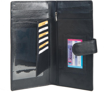 

Chevron Women Casual Black Genuine Leather Wallet(7 Card Slots)