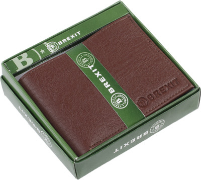 

Brexit Men Brown Artificial Leather Wallet(10 Card Slots)