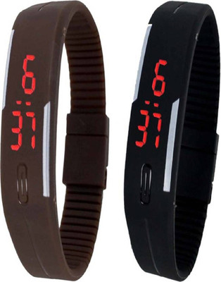 

Talgo New Arrival 2018 Red Robin Season Special RRLEDBRBKR New Special Collection Digital Led Digital Rectangle Brown ,Black Dial & Brown ,Black Rubber Belt And Apple Shape Black Dial & Black Rubber Belt & Atrractive And Comfertable Strap (Combo Of 2) RRL