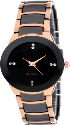

IIK Collection Stylish And Attractive Black And Rose Gold Collection Watch - For Men