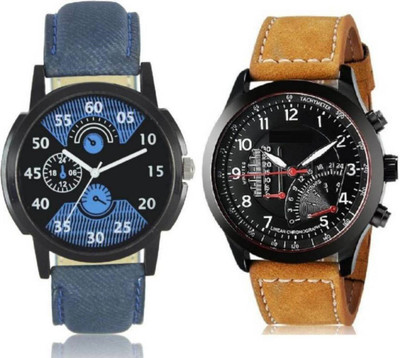 

PMAX LEATHER BLUE AND CURREN BROWN NEW STYLISH FOR Watch - For Men