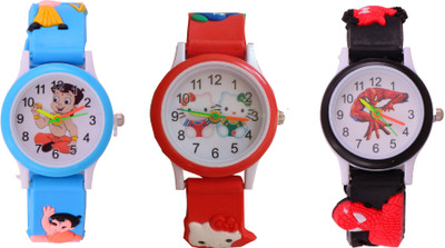 

Zest4Kids - Round Dial Cute Multip coloured - Children Favourite - Good Return Gift -1234895 Watch - For Boys & Girls