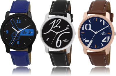 

LegendDeal LD01-02-03 Blue Black Brown New Combo Watch - For Boys