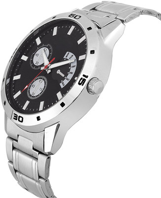 SPINOZA Sp-143L Latest Whiite Chronograph pattern Stainless Steel belt watch for men Watch - For Men
