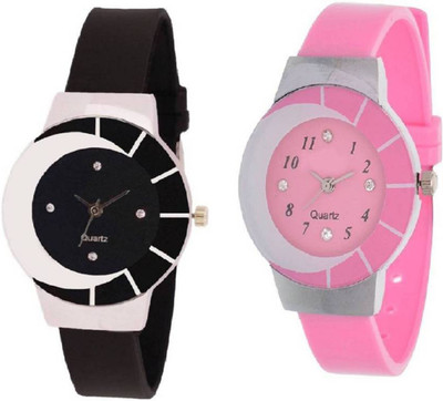 72 Off On Freny Exim Fancy And Stylish Collage Fashion Pink And Black Colour Designer Womens Combo Watches For Ladies Glory Series 42 Analog Watch For Girls On Flipkart Paisawapas Com