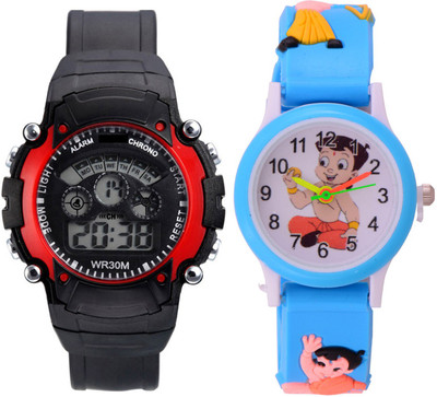 

Zest4Kids - Round Dial Cute Multip coloured - Children Favourite - Good Return Gift -1234905 Watch - For Boys & Girls