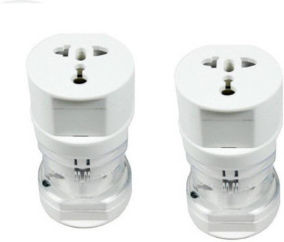 

Oxza Sets of 2 All in One Round International Universal Worldwide Adaptor(White)