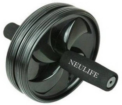 Neulife Unisex Ab Abdominal Roller For Home & Gym Workout Equipment to assist Sit Up Exercise Equipment Ab Roller Ab Exerciser(Black) available at flipkart for Rs.210