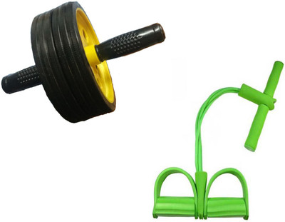 

Instafit Ab Wheel Roller With Rubber Tummy Trimmer Home Gym Kit