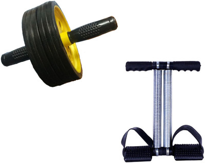 

Instafit Ab Wheel Roller With Double Spring Tummy Trimmer Home Gym Kit