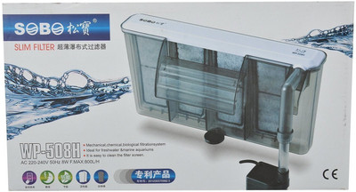 

Foodie Puppies Sobo WP-508H Slim Power Aquarium Filter(Mechanical Filtration for Salt Water and Fresh Water)