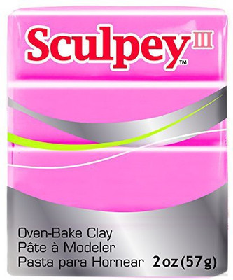 

Polyform Sculpey Iii Polymer Clay 2Oz - Hot Pink