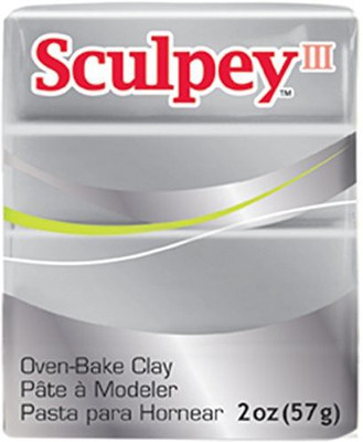 

Polyform Sculpey Iii Polymer Clay 2Oz - Silver