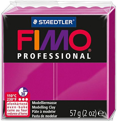 

Staedtler Fimo Professional Soft Polymer Clay 2Oz - True Magenta