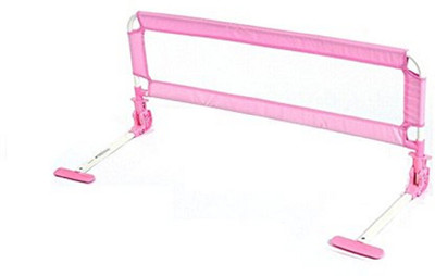 

RIMJHIM TOYS Bed rail, Bed guard toddler, guardrail Fold able Safety Guard To Protect Baby(Pink)