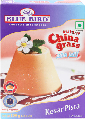

Bluebird Instant Kesar Pista Milk Jelly China Grass Powder(100 g)