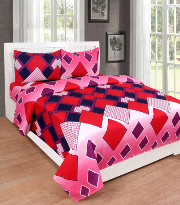 

Vrinda Home Décor 200 TC Cotton Double Printed Bedsheet(Pack of 3, Multicolor)