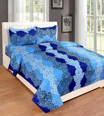 

Vrinda Home Décor 200 TC Cotton Double Printed Bedsheet(Pack of 3, Multicolor)