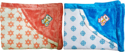 

ATXP 3D Printed  Hooded Baby Blanket(Fur, Blue_Orange