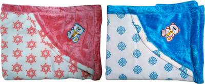 

ATXP 3D Printed  Hooded Baby Blanket(Fur, Blue_Red