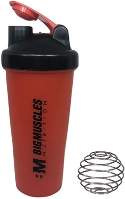 

BIG MUSCLES My gym 700 ml Shaker(Pack of 1, Red)